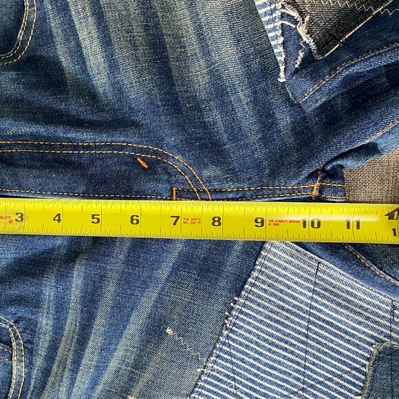 Levi's 513 x Junya Watanabe Patchwork Denim Jeans Men 30 x 32 Blue Casual Pants - Picture 12 of 16